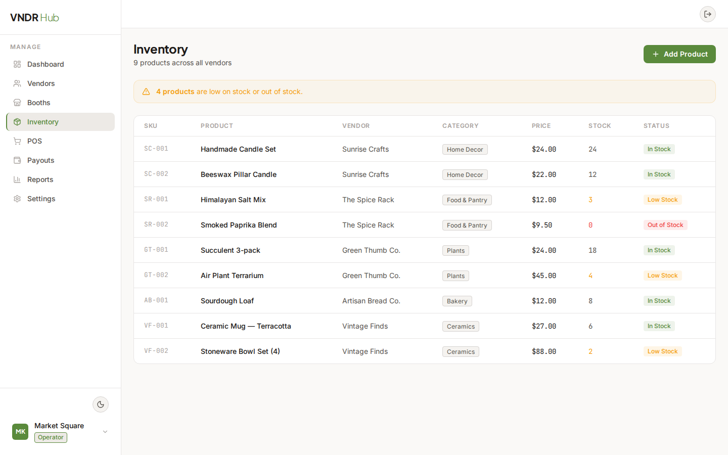 Inventory Management screenshot